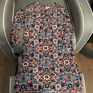 Loft long sleeve spring floral dress